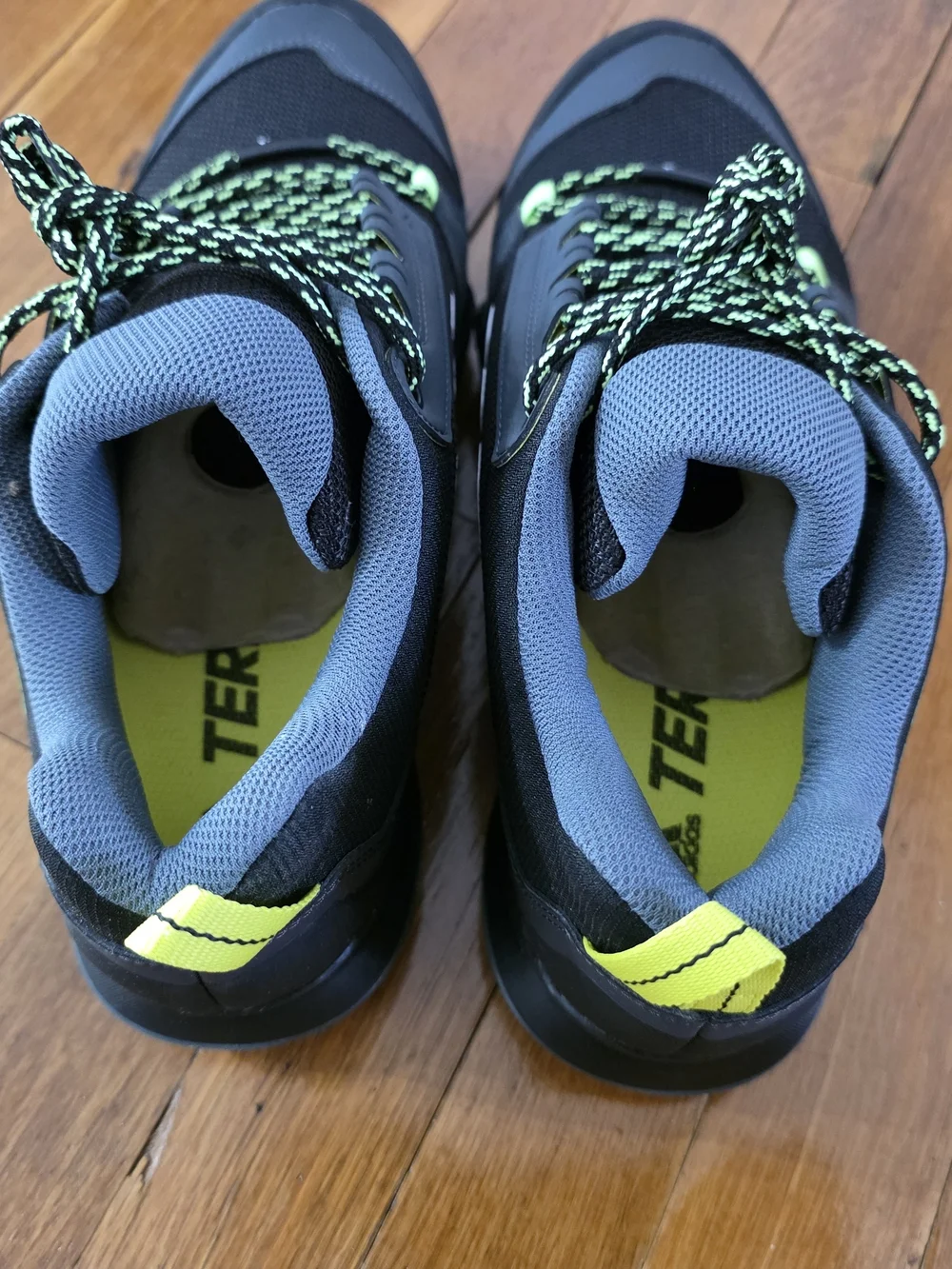 Adidas Terrex AX3 Hiking Shoes | Black Acid Yellow | Mens 10